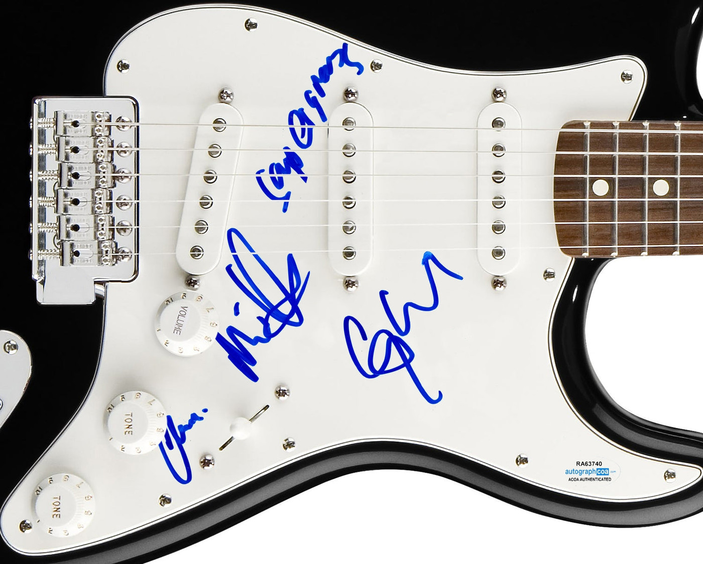 Supergrass Signed Autographed Guitar ACOA