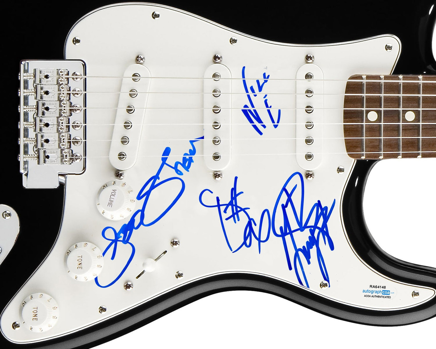 The Guess Who Signed Autographed Guitar ACOA Version 2