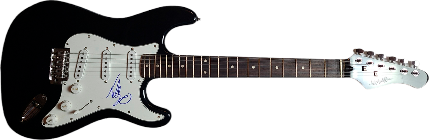 The Osbournes Kelly Osbourne Ozzy Daughter Autographed Guitar UACC AFTAL RACC TS