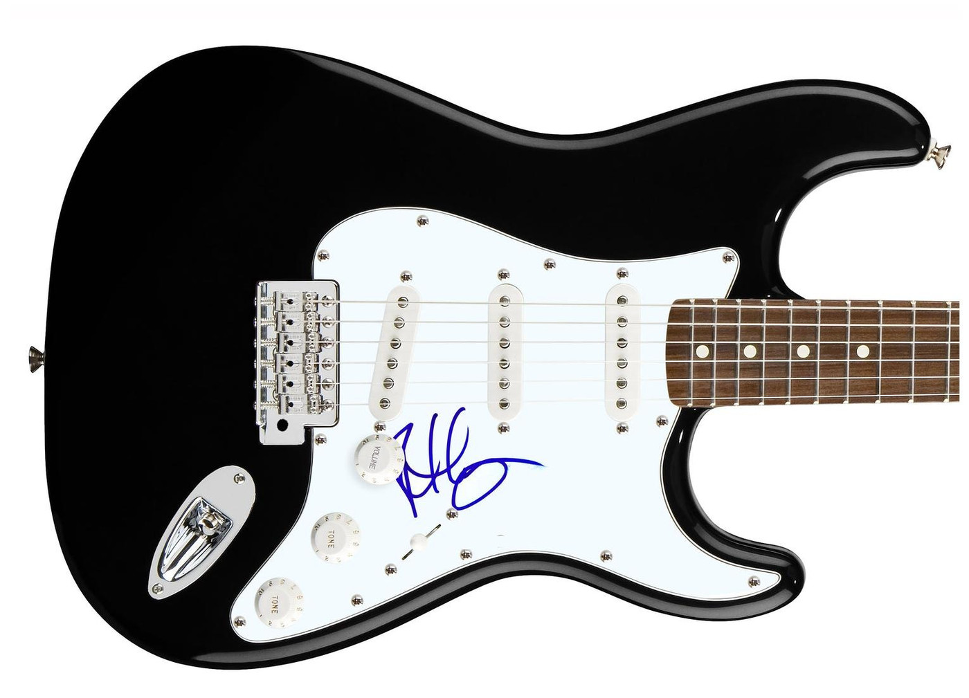 The Six Robert Harvey Signed Autographed Guitar
