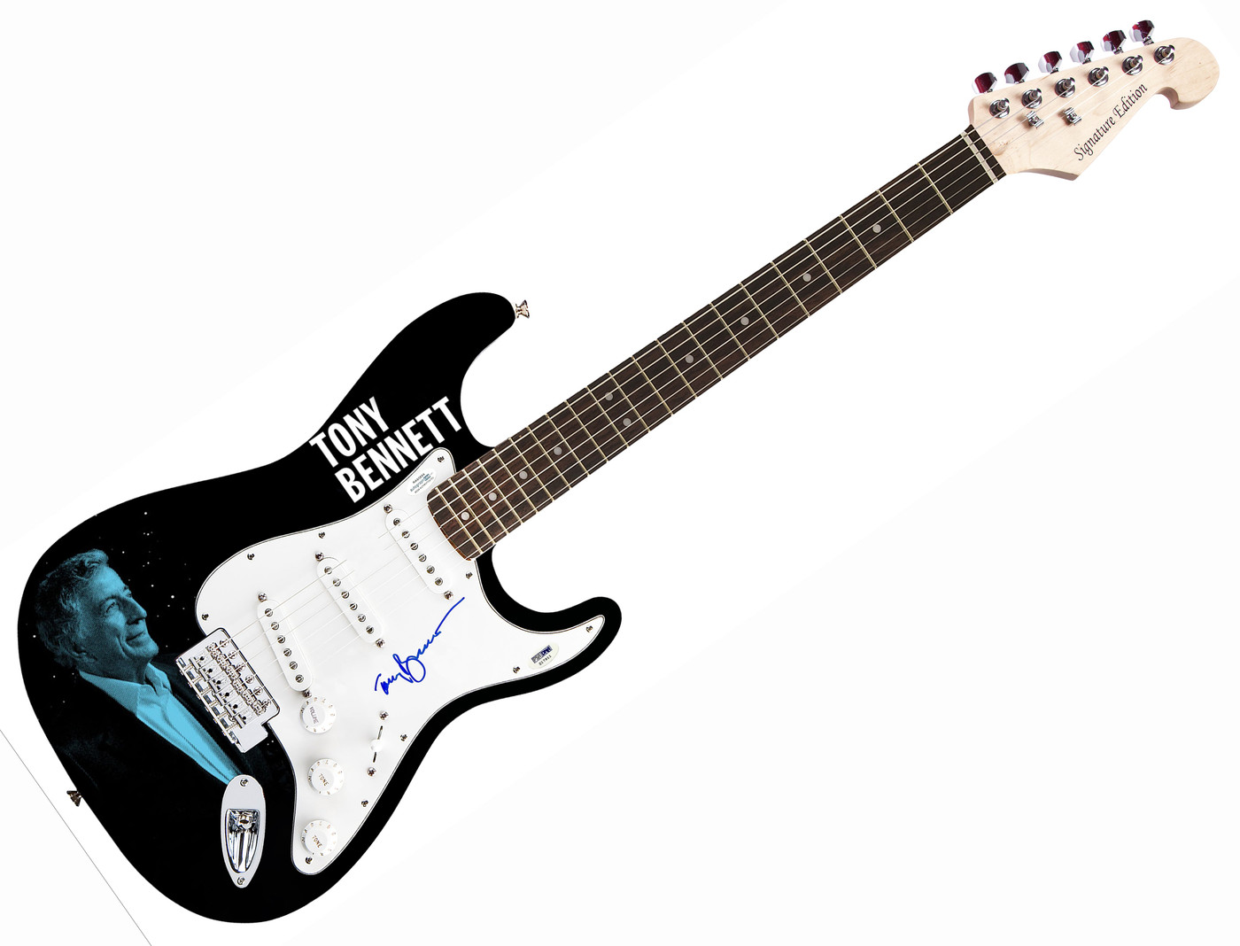 Tony Bennett Signed Autographed Guitar ACOA Version 4