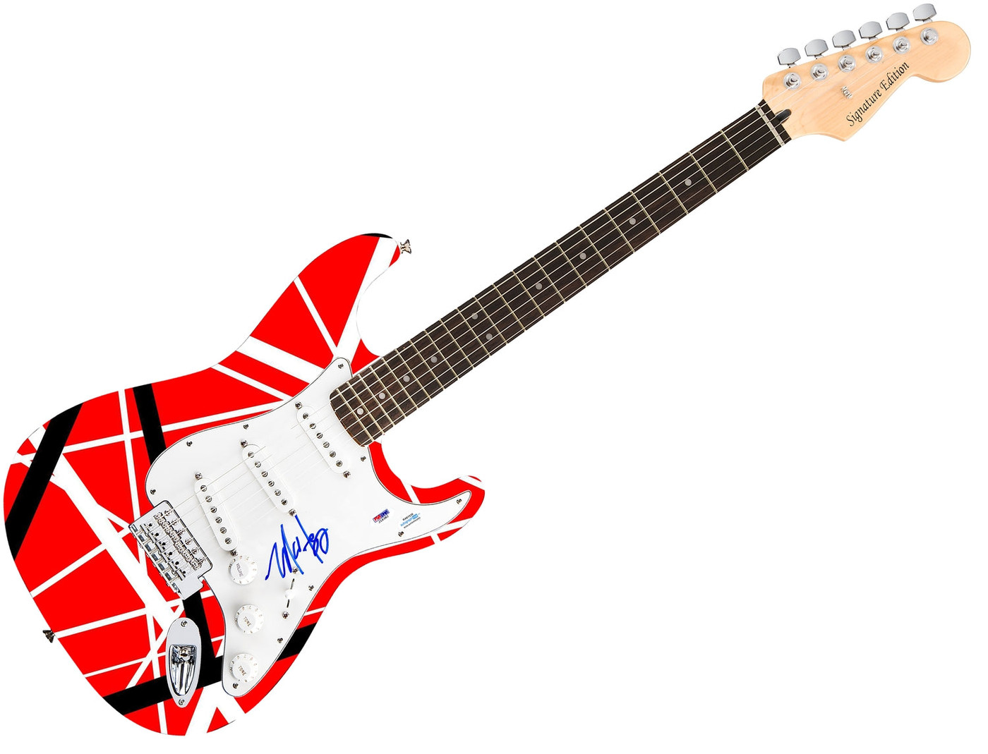 Van Halen Michael Anthony Autographed 1/1 Custom Graphics Photo Guitar PSA