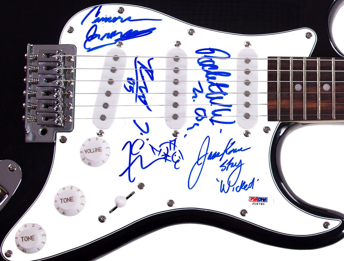 Wicked Wisdom Signed Autographed Guitar PSA