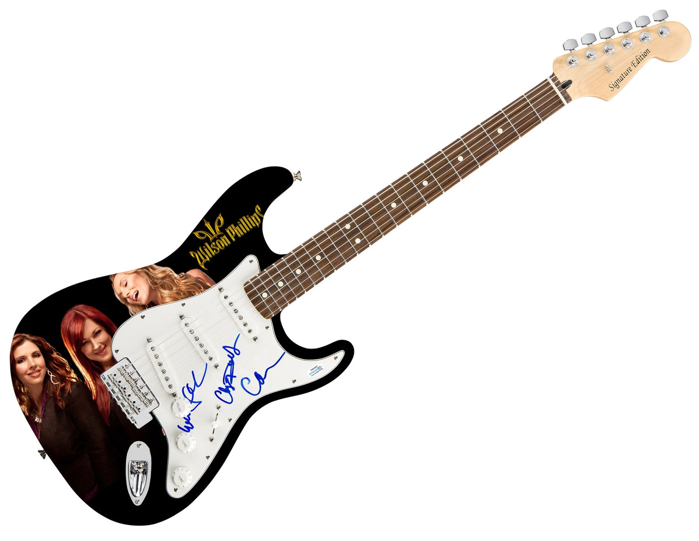 Wilson Phillips Signed Autographed Photo Graphics Guitar ACOA