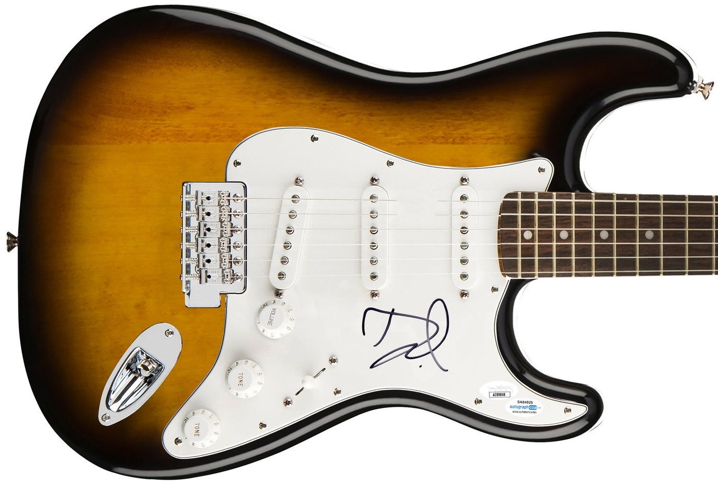 Dave Grohl Nirvana Foo Fighters Signed Fender Sunburst Stratocaster Guitar Version 2