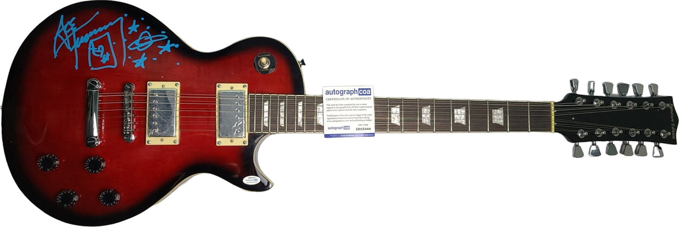 KISS Ace Frehley Signed 12-String Signature Edition Guitar w Sketch ACOA