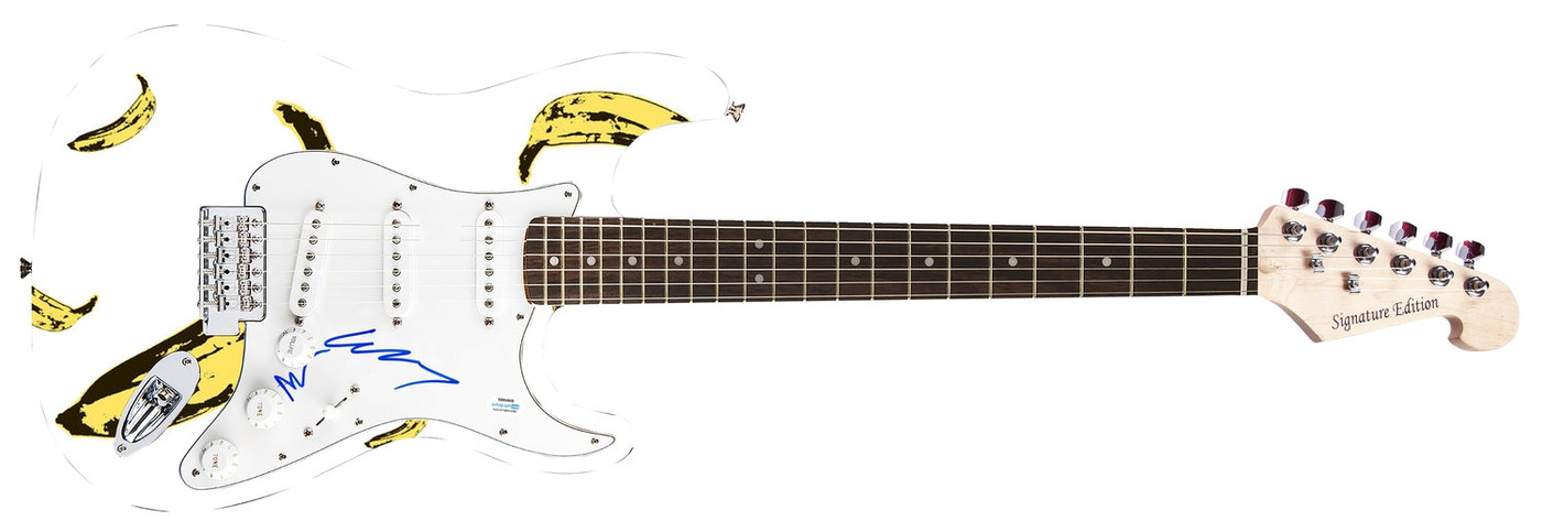 Velvet Underground Signed Autographed 1/1 Custom Graphics Guitar