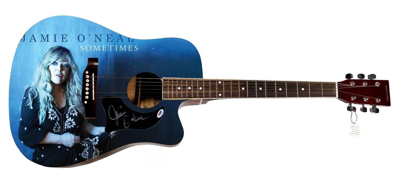 Jamie Oneal Signed 1/1 Custom Graphics Acoustic Guitar
