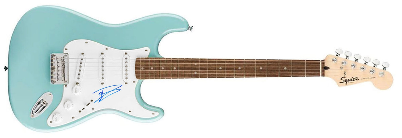 Dave Grohl Signed Lake Placid Blue Fender Stratocaster Guitar