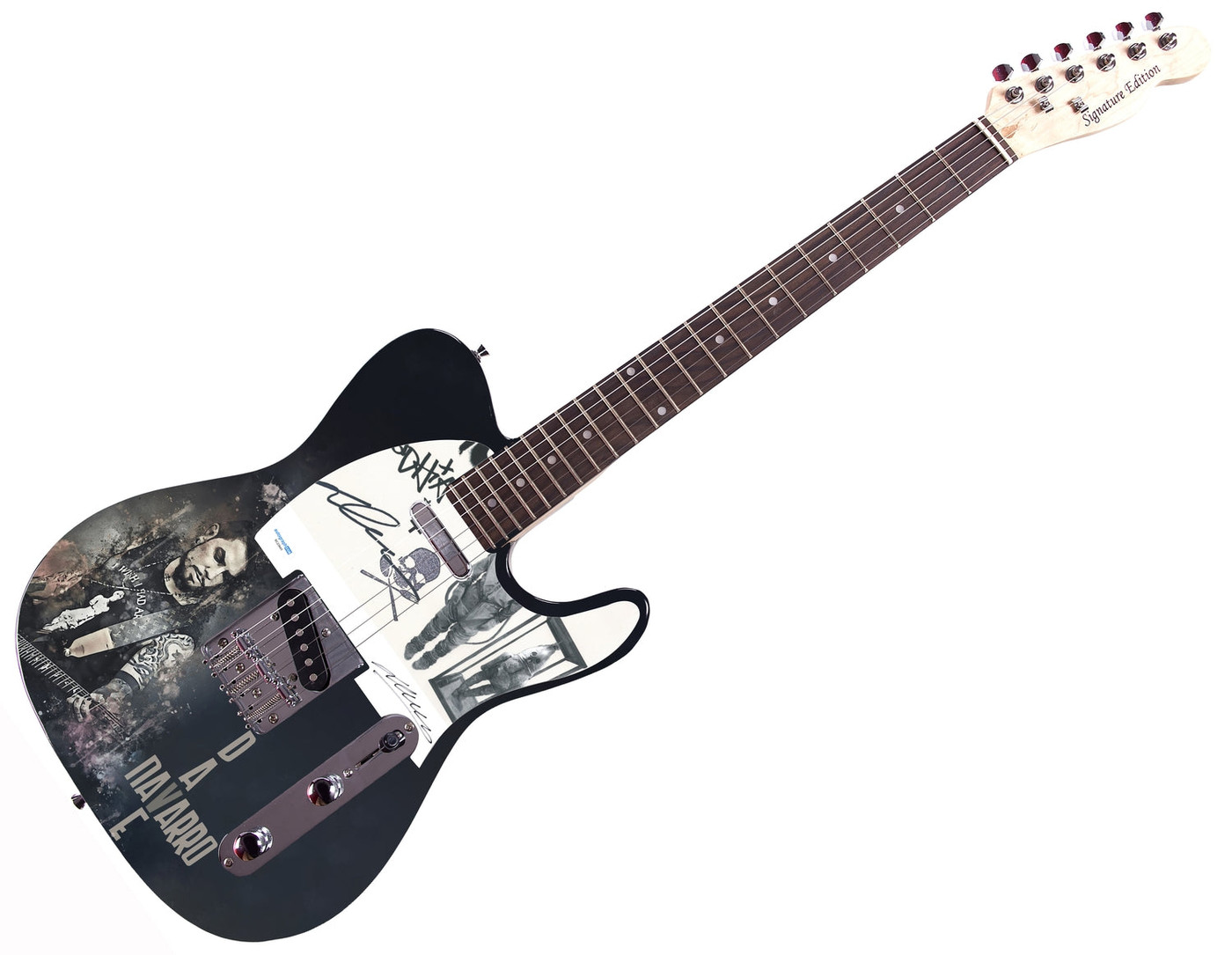 Dave Navarro Jane's Addiction Signed Custom Graphics Guitar ACOA
