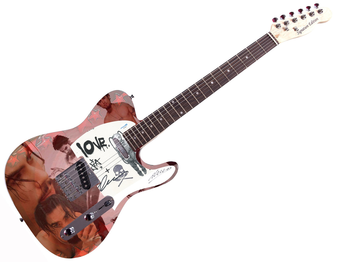 Dave Navarro Jane's Addiction Autographed Sonic Reverie Custom Graphics Guitar ACOA