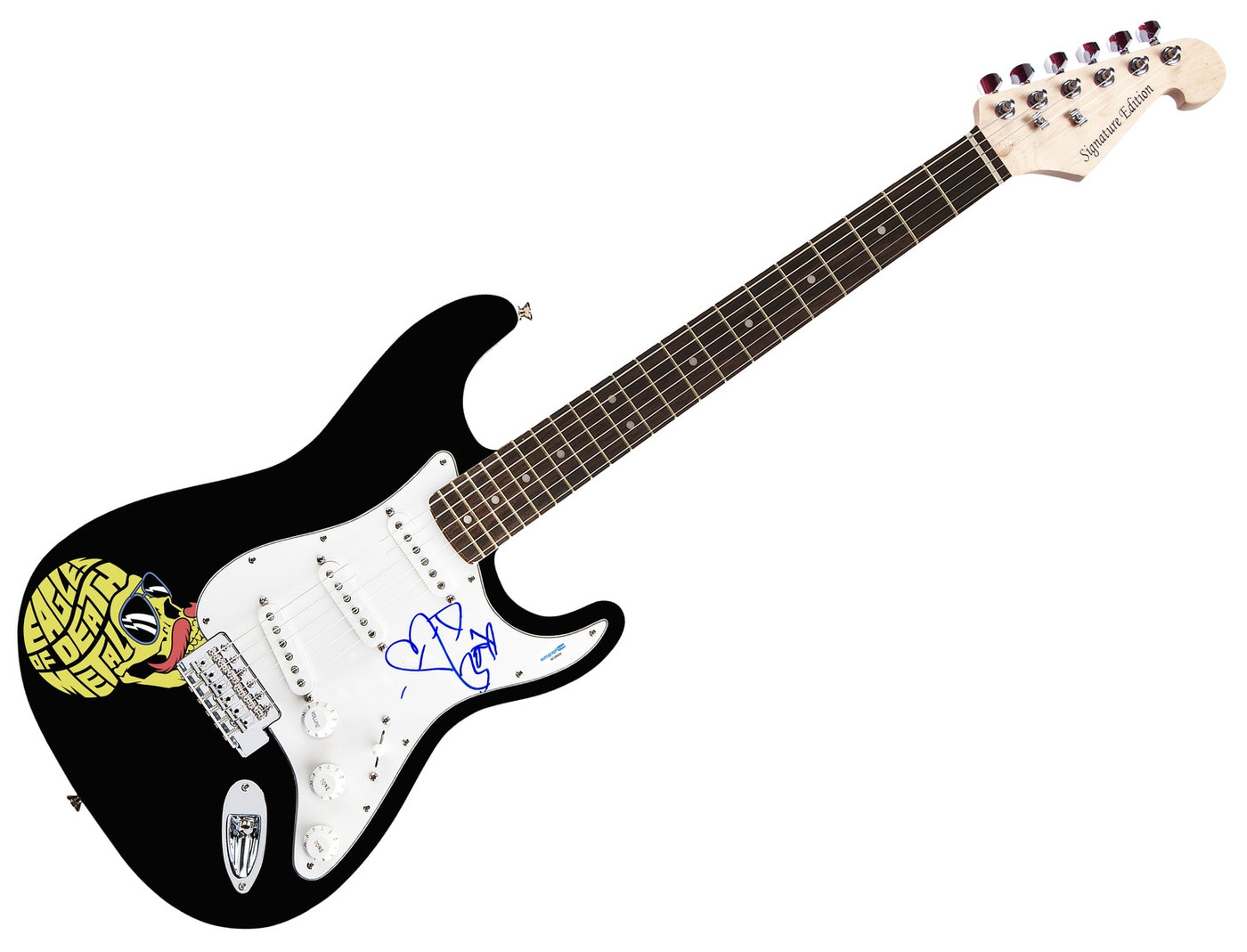 Eagles of Death Metal Jesse Hughes Autographed Custom Graphics Guitar ACOA