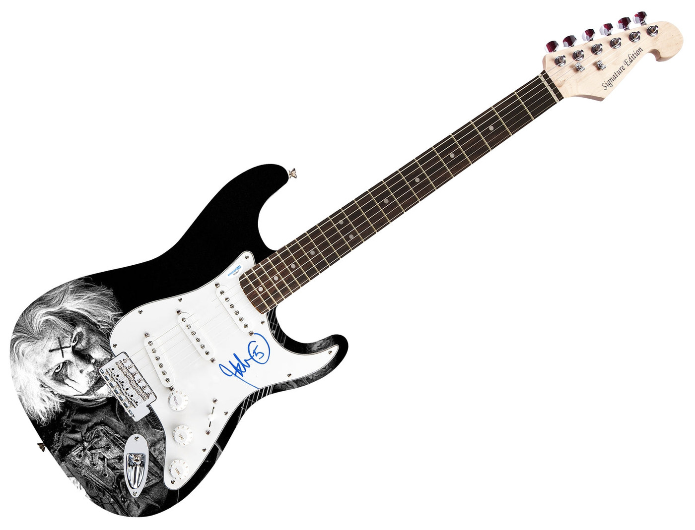 John 5 Signed "Supernatural Shredder" Custom Graphics Guitar ACOA