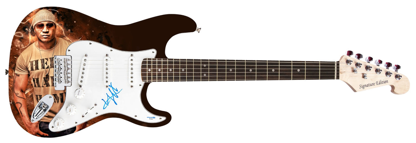 LL Cool J Signed "Electric Legacy" Custom Graphics Guitar ACOA