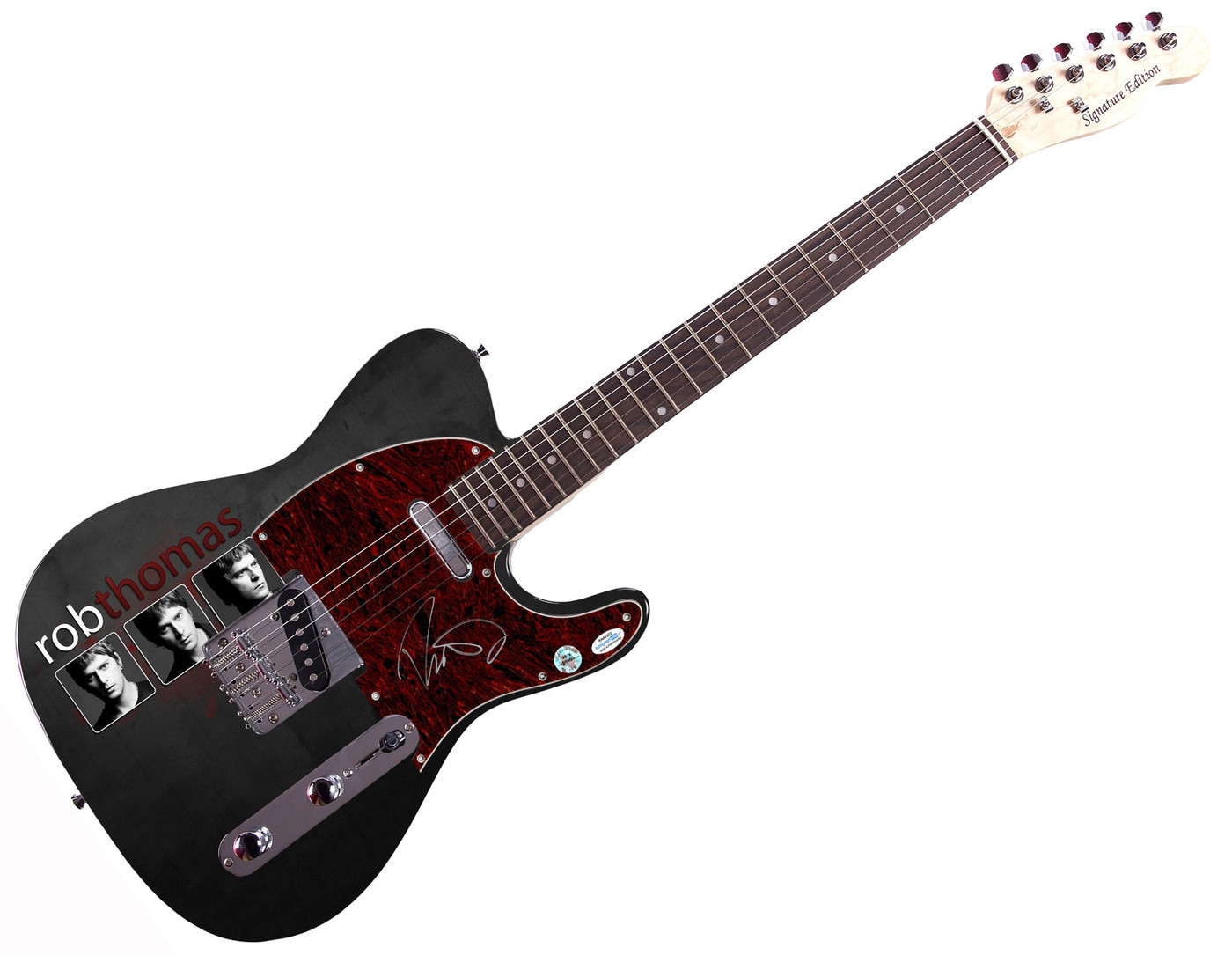 Rob Thomas Matchbox Twenty Autographed Triple Threat Custom Graphics Guitar ACOA