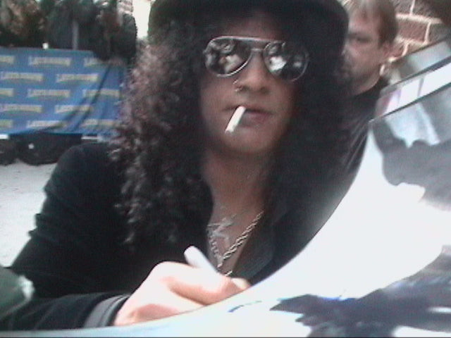 Slash of Guns N Roses Autographed Custom Graphics His Model Epiphone Guitar Version 1