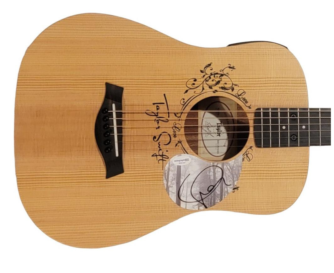 Taylor Swift Autographed Signature Baby Taylor Acoustic-Electric Guitar ACOA