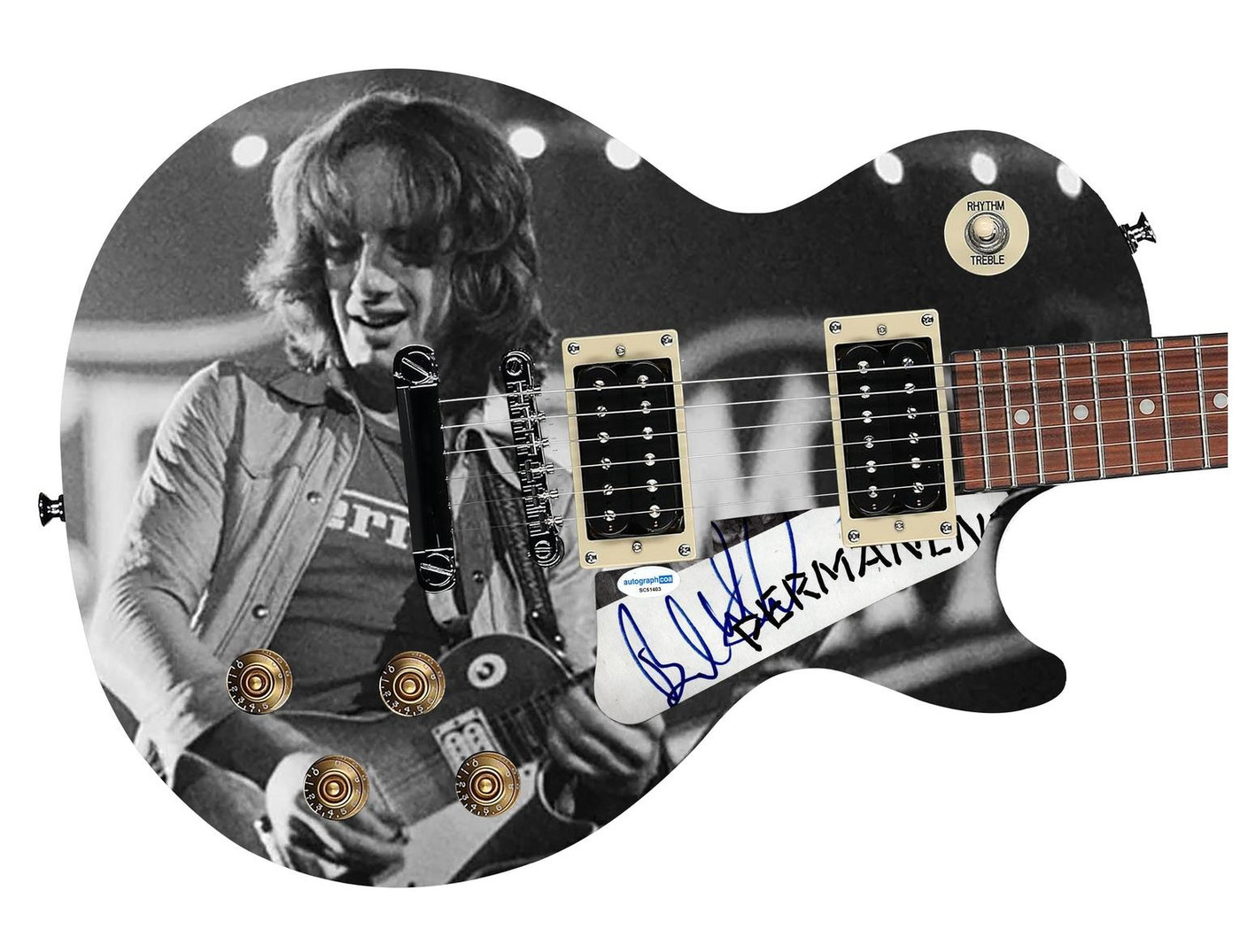 Aerosmith Brad Whitford Autographed "Live Legends" 1/1 Les Paul 100 Graphics Guitar