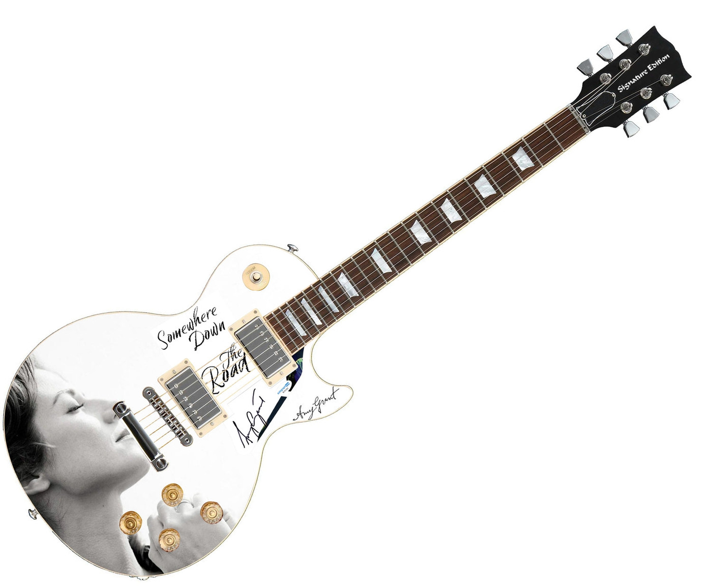 Amy Grant Autographed "Somewhere Down The Road" Custom 1/1 Graphics Guitar