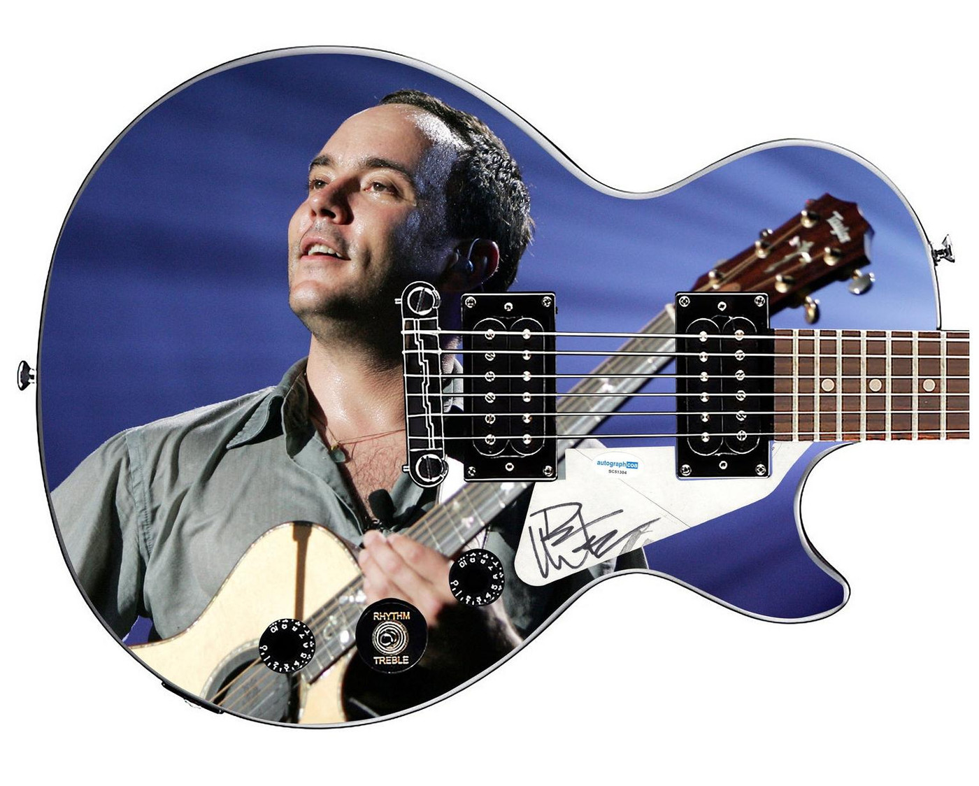Dave Matthews Autographed Custom "Emotionally Live" Epiphone Graphics Guitar