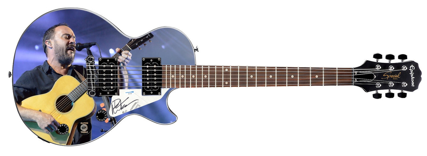 Dave Matthews Autographed Custom "You Can Feel It" Epiphone Graphics Guitar