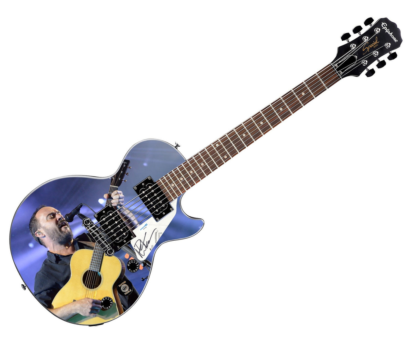 Dave Matthews Autographed Custom "You Can Feel It" Epiphone Graphics Guitar