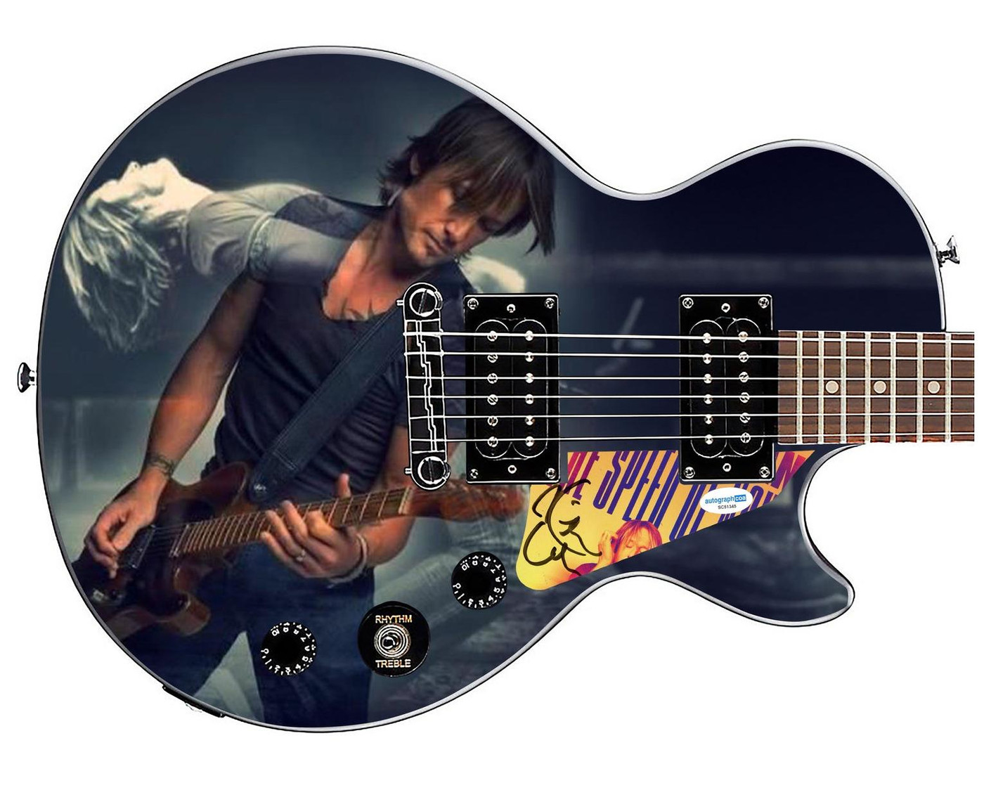 Keith Urban Autographed Custom Epiphone "Dual Exposure" Graphics Guitar