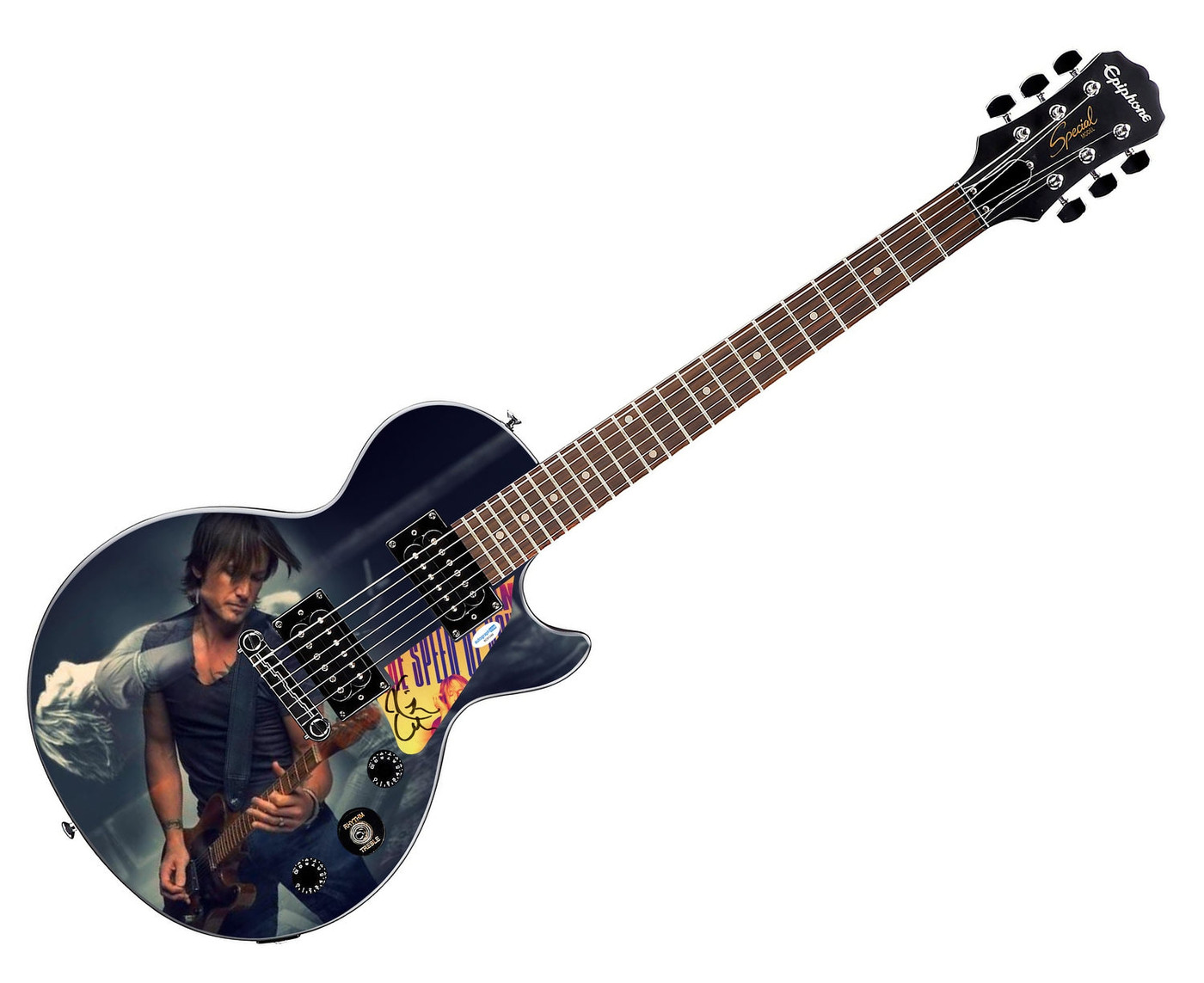 Keith Urban Autographed Custom Epiphone "Dual Exposure" Graphics Guitar