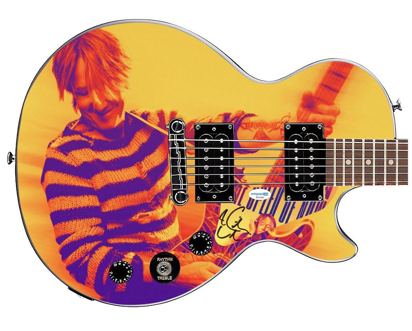 Keith Urban Autographed Custom Epiphone "Speed Of Now" Graphics Guitar