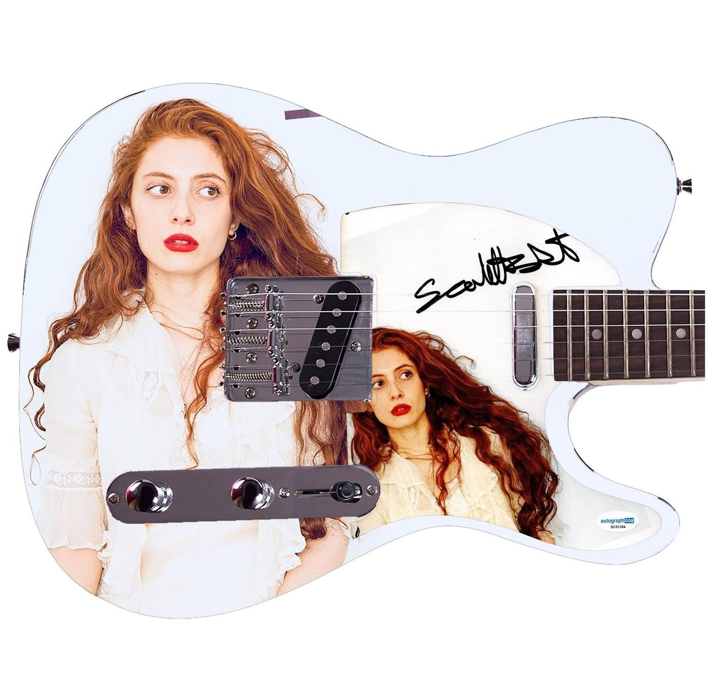 Scarlett Sabet Autographed Custom "Catalyst" 1/1 Graphics Guitar