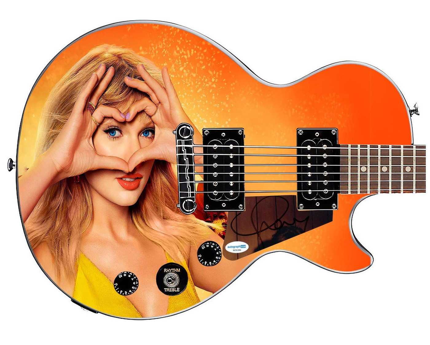 Taylor Swift Autographed Custom Epiphone Graphics Guitar