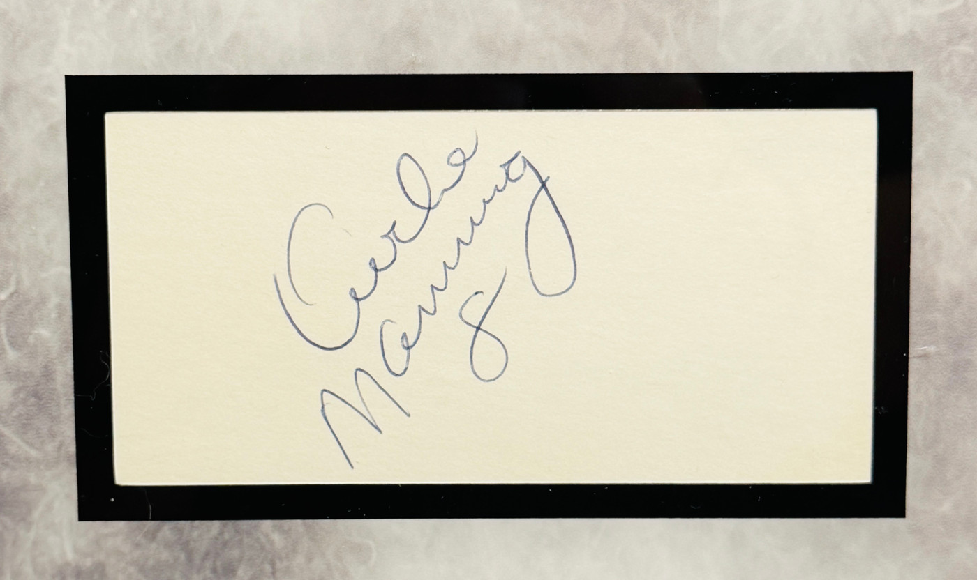 THE MANNINGS – Framed Multi-Signed "Quarterback Royalty" Tribute