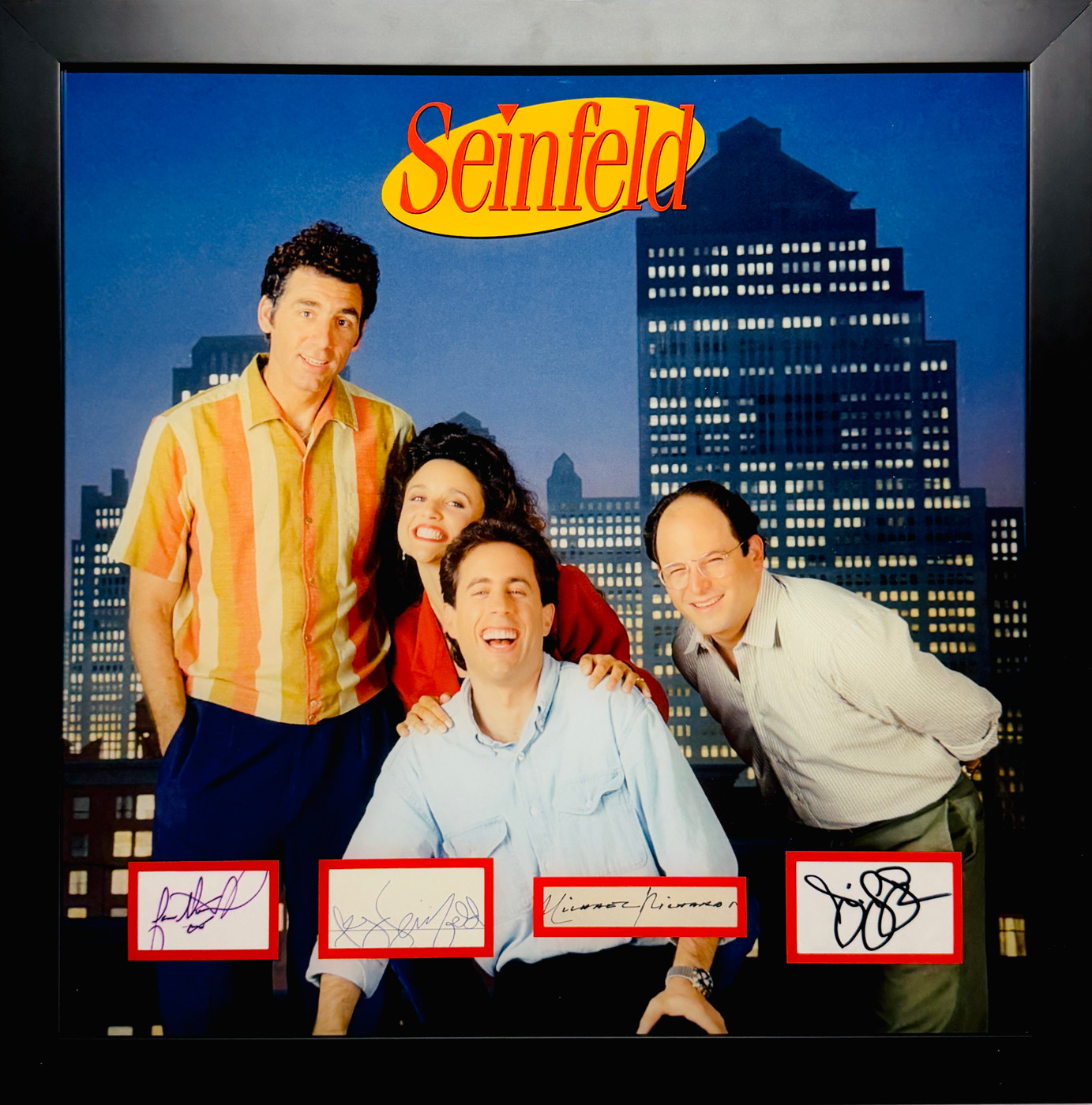 SEINFELD – Multi-Signed Framed "Complete Cast" Tribute