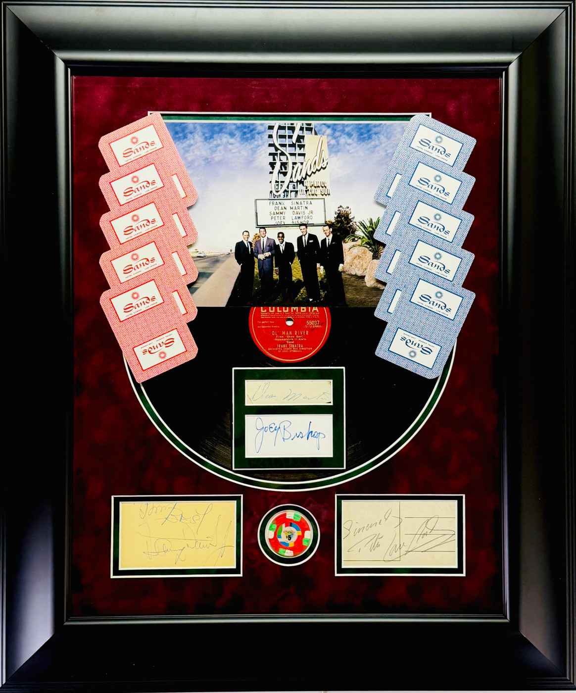 THE RAT PACK – Multi-Signed Framed "Complete Lineup" Tribute