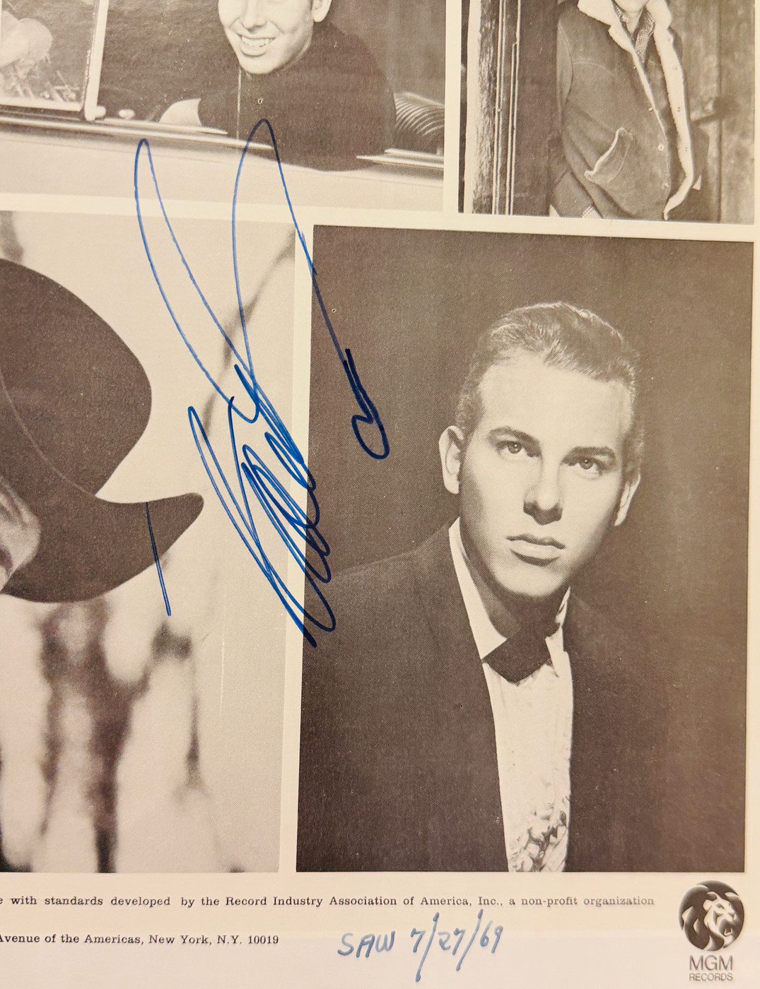 HANK WILLIAMS JR. – Vintage Signed LP Framed Display