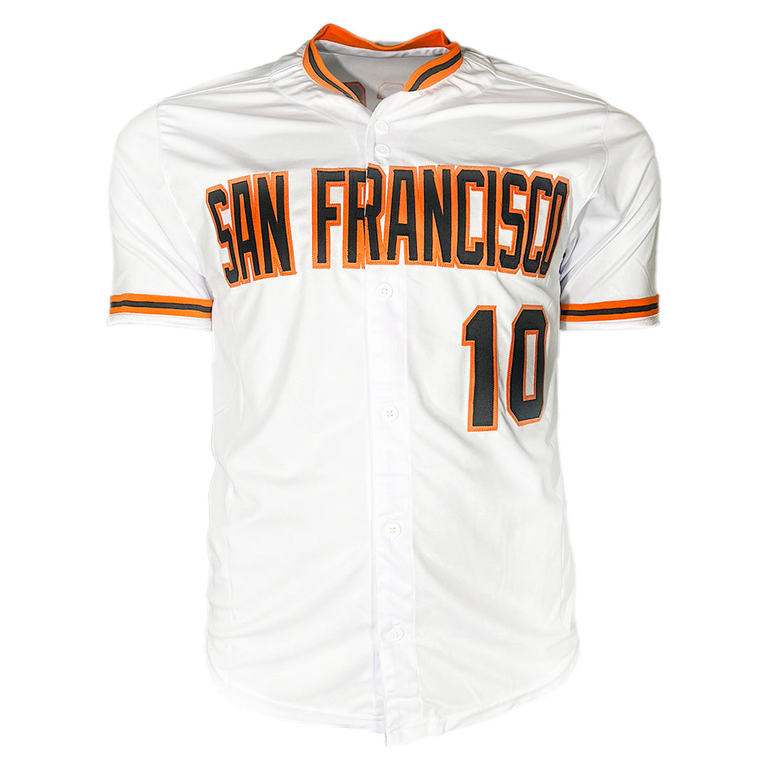 Evan Longoria Signed San Francisco White Signed on 1 Baseball Jersey (JSA)