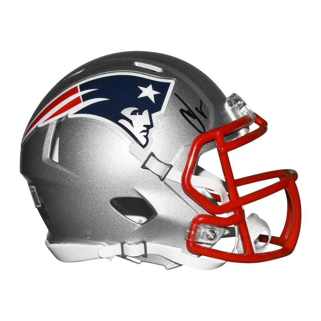 Chad Johnson Signed New England Patriots Speed Mini Football Helmet (Beckett)