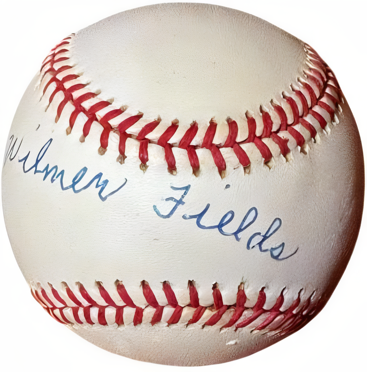 Wilmer Fields Signed Official Roal Rawlings American League Baseball Toned  Coa (Homestead Grays) Version 1