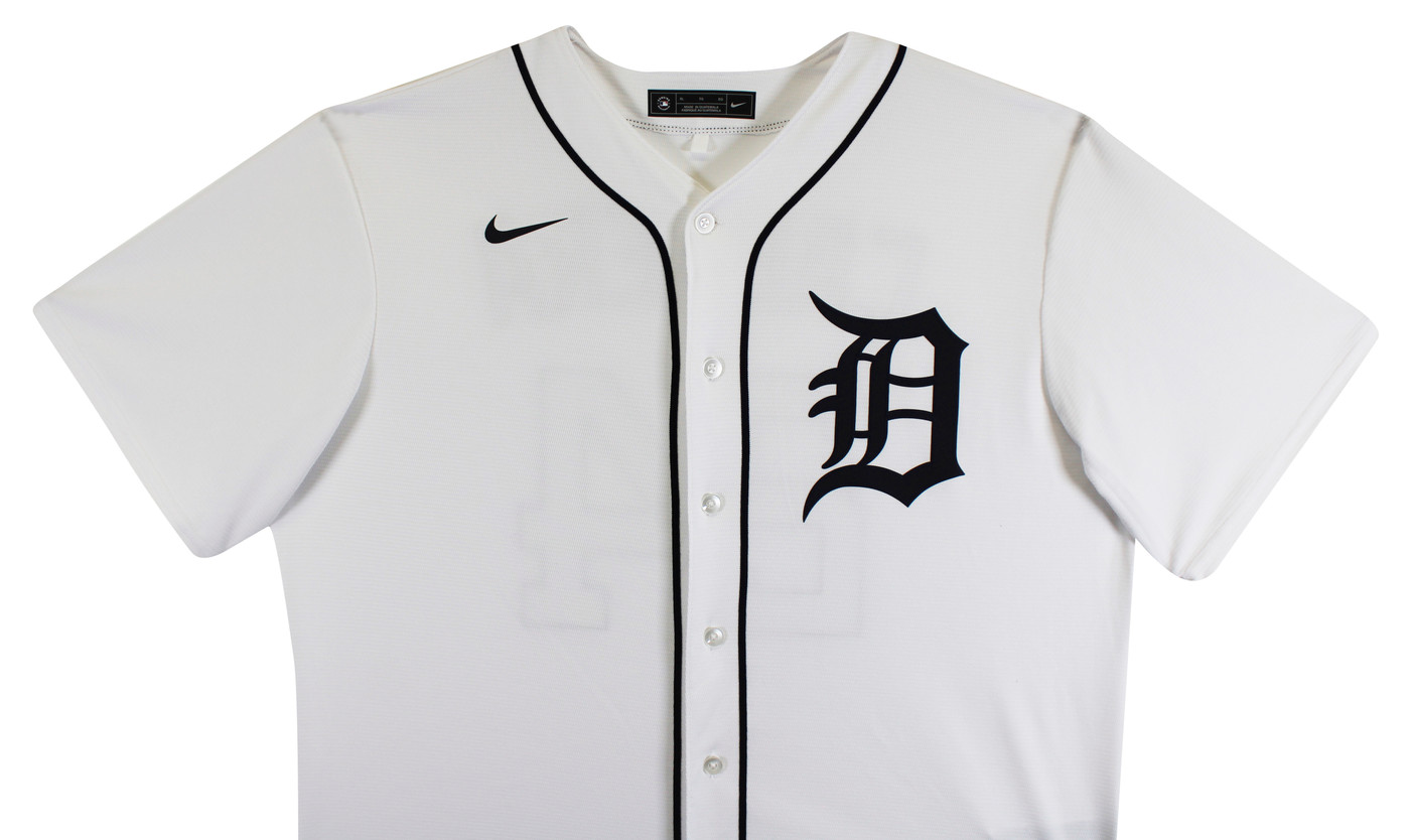 Tigers Miguel Cabrera Authentic Signed White Nike Jersey Autographed JSA