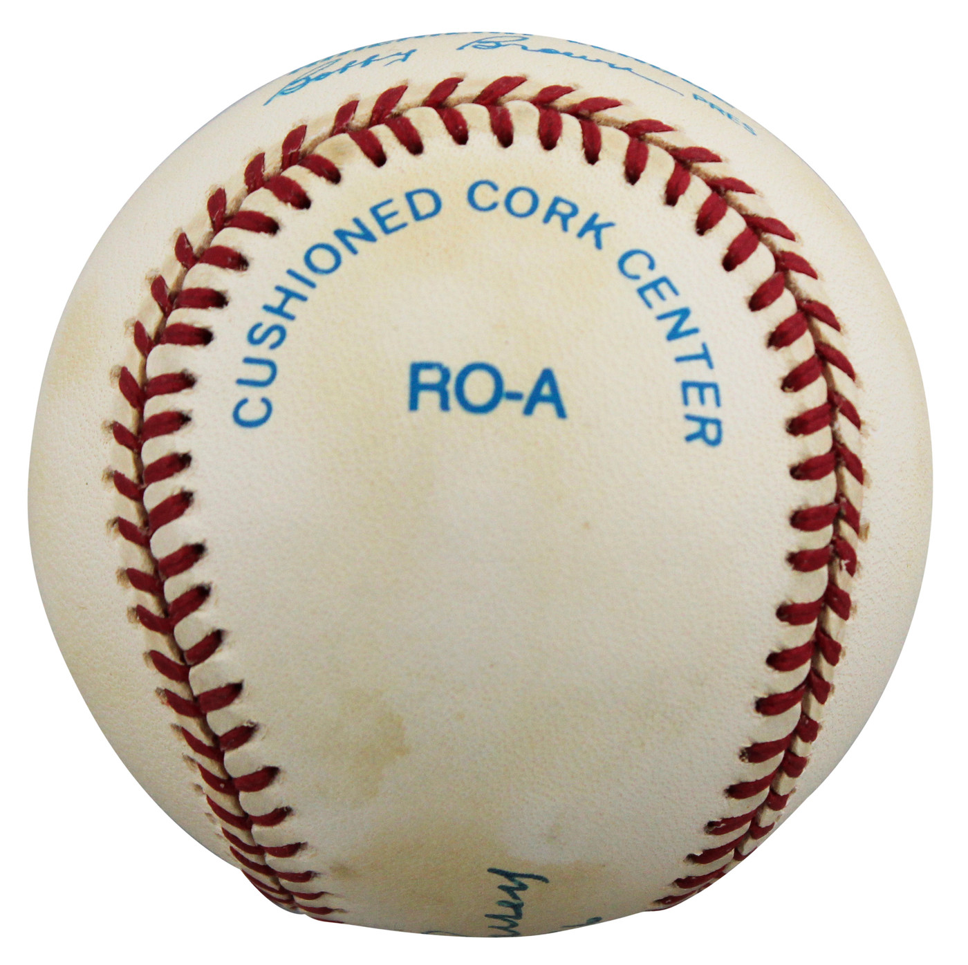 Yankees Don Larsen "10-8-56" Signed Bobby Brown OAL Baseball BAS #BW89080