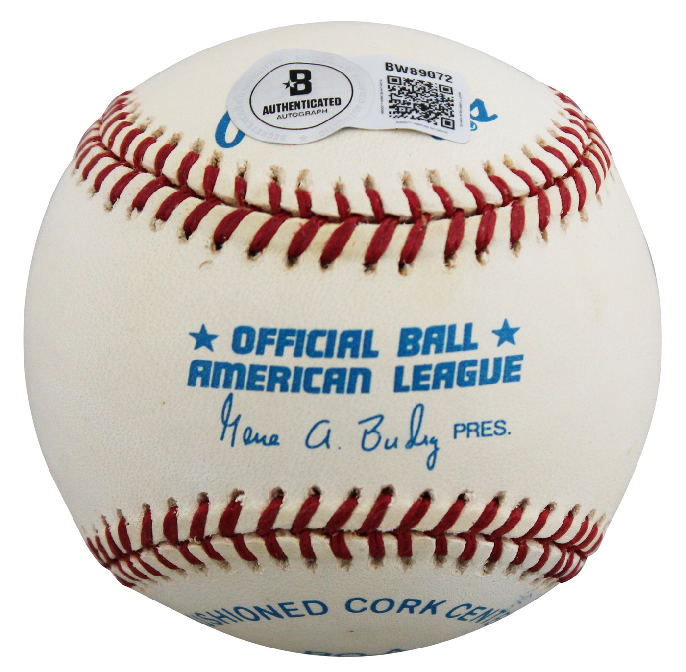 Tigers Hal Newhouser "HOF 92" Authentic Signed Budig OAL Baseball BAS #BW89072