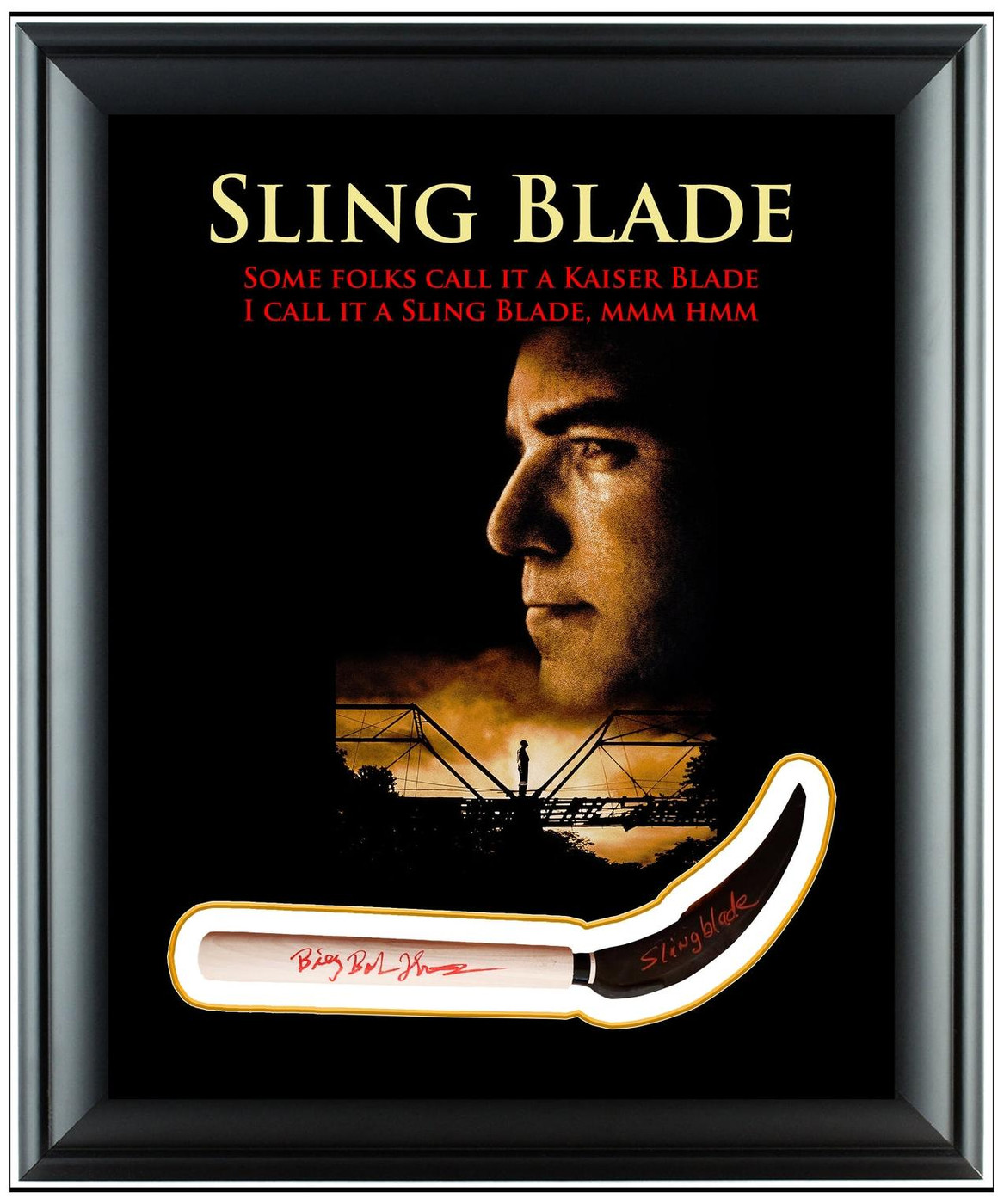 Billy Bob Thornton Autographed Sling Blade Framed Poster Photo Display Exact Pro