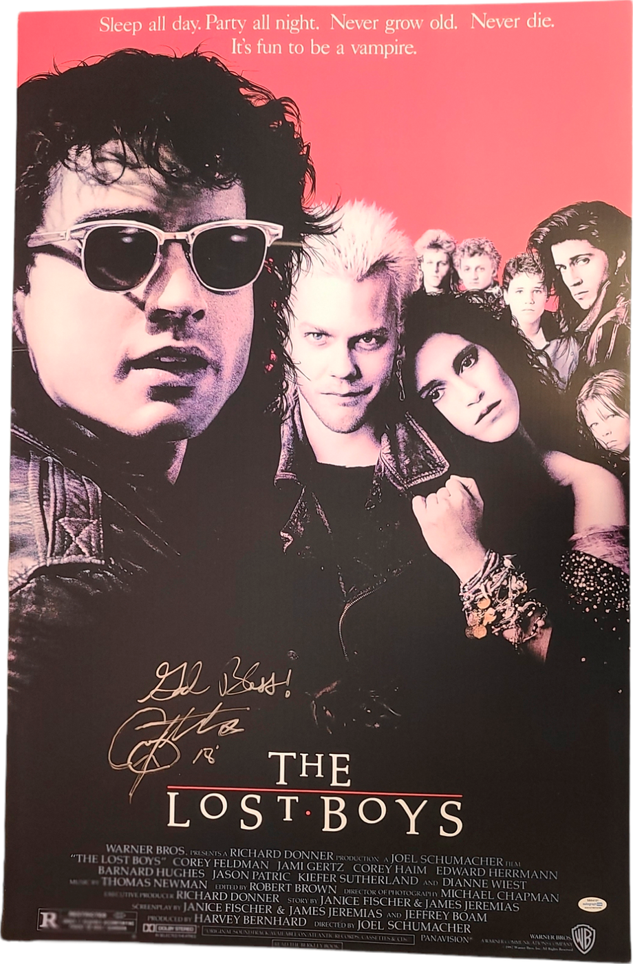 Corey Feldman The Lost Boys Signed Framed 24x36 Poster ACOA Exact Proof Version 1
