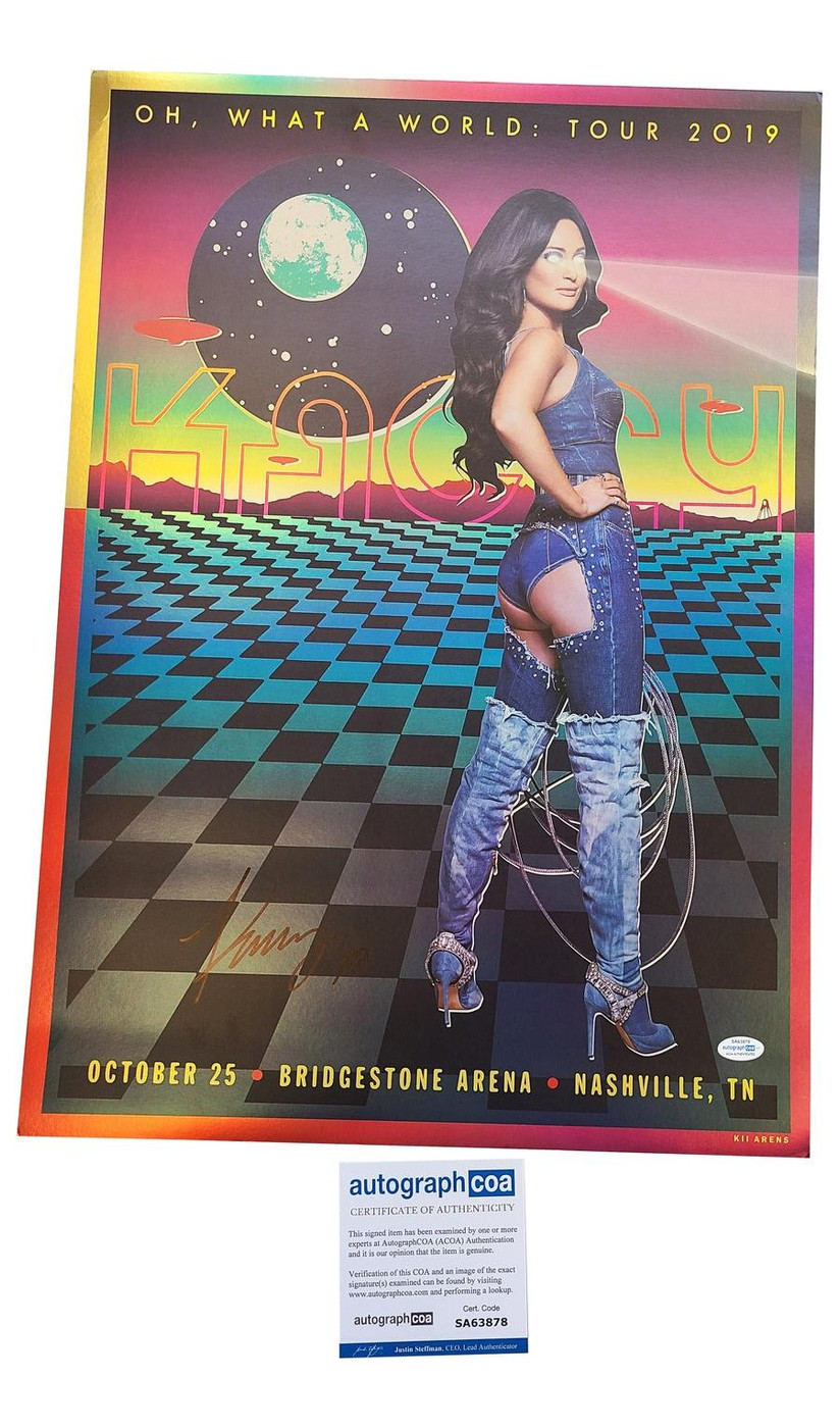 Kacey Musgraves Signed Holofoil 17x24 Sexy Poster ACOA Version 1
