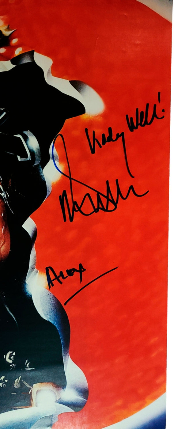 Malcolm McDowell Signed 22x32 Clockwork Orange Poster Viddy Well Alex