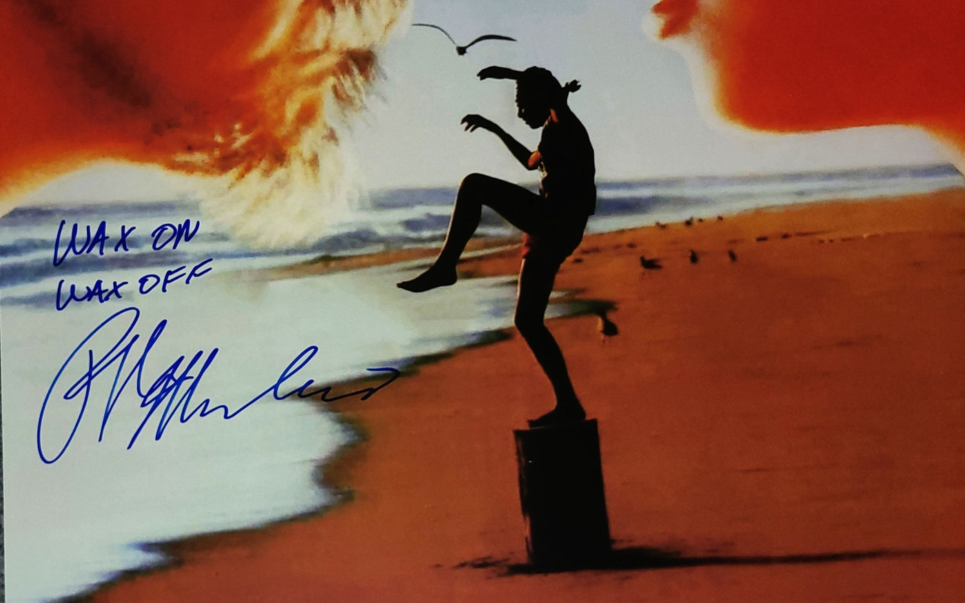 Ralph Macchio Signed The Karate Kid 24x36 Poster Wax On Wax Off