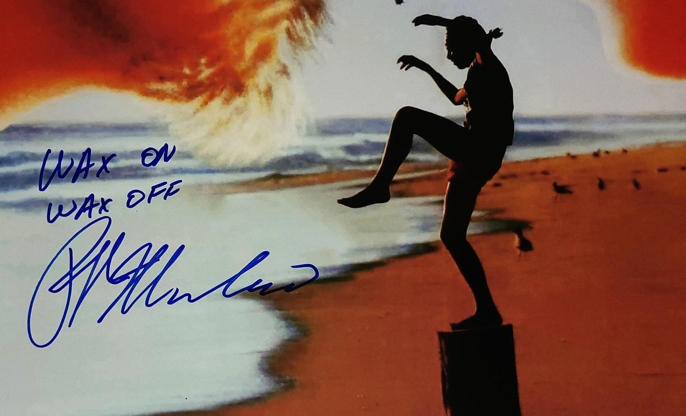 Ralph Macchio Autographed The Karate Kid 24x36 Poster Wax On Wax Off Exact Proof Version 2