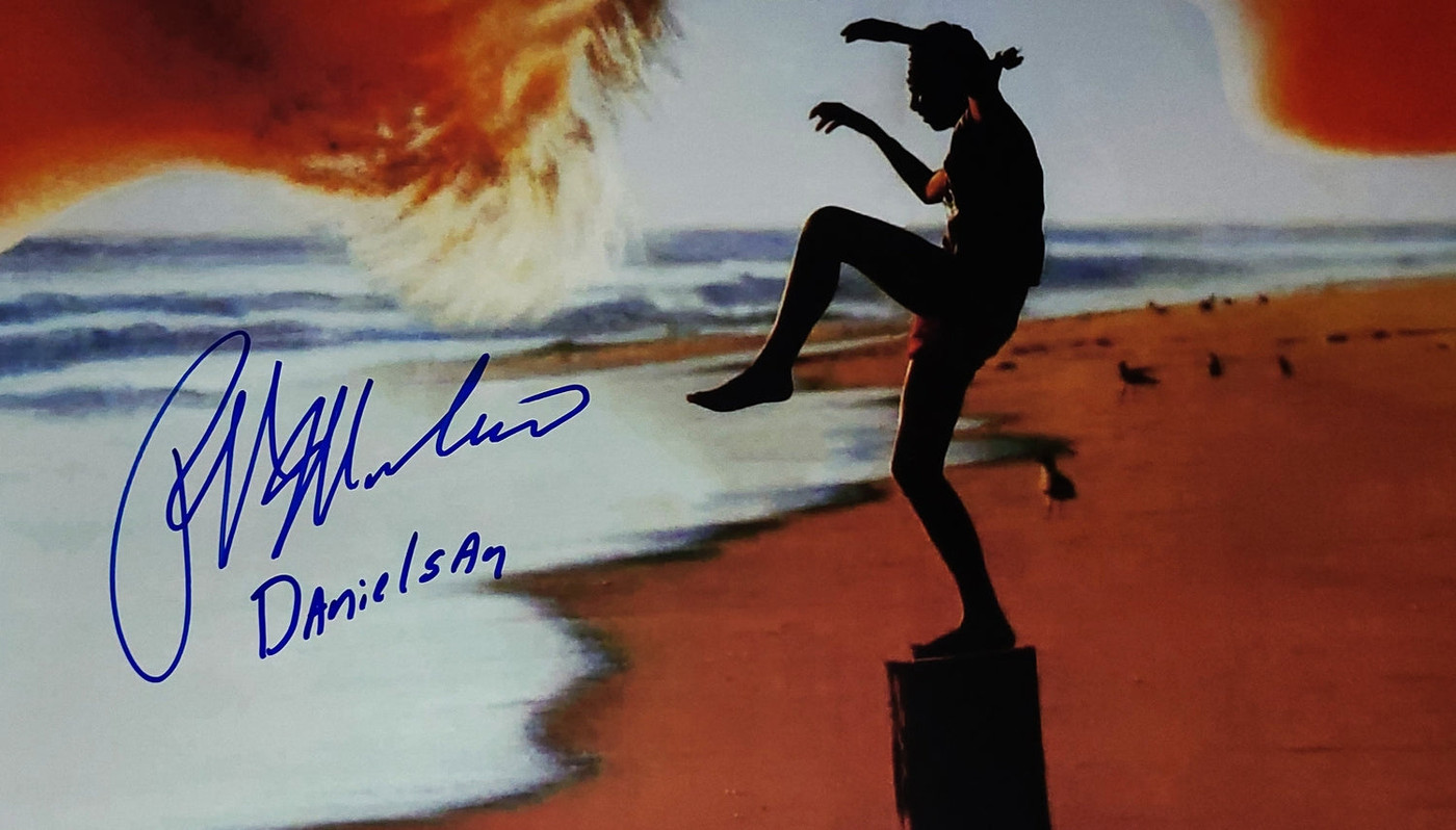 Ralph Macchio Autographed The Karate Kid 24x36 Poster Wax On Wax Off Exact Proof Version 5