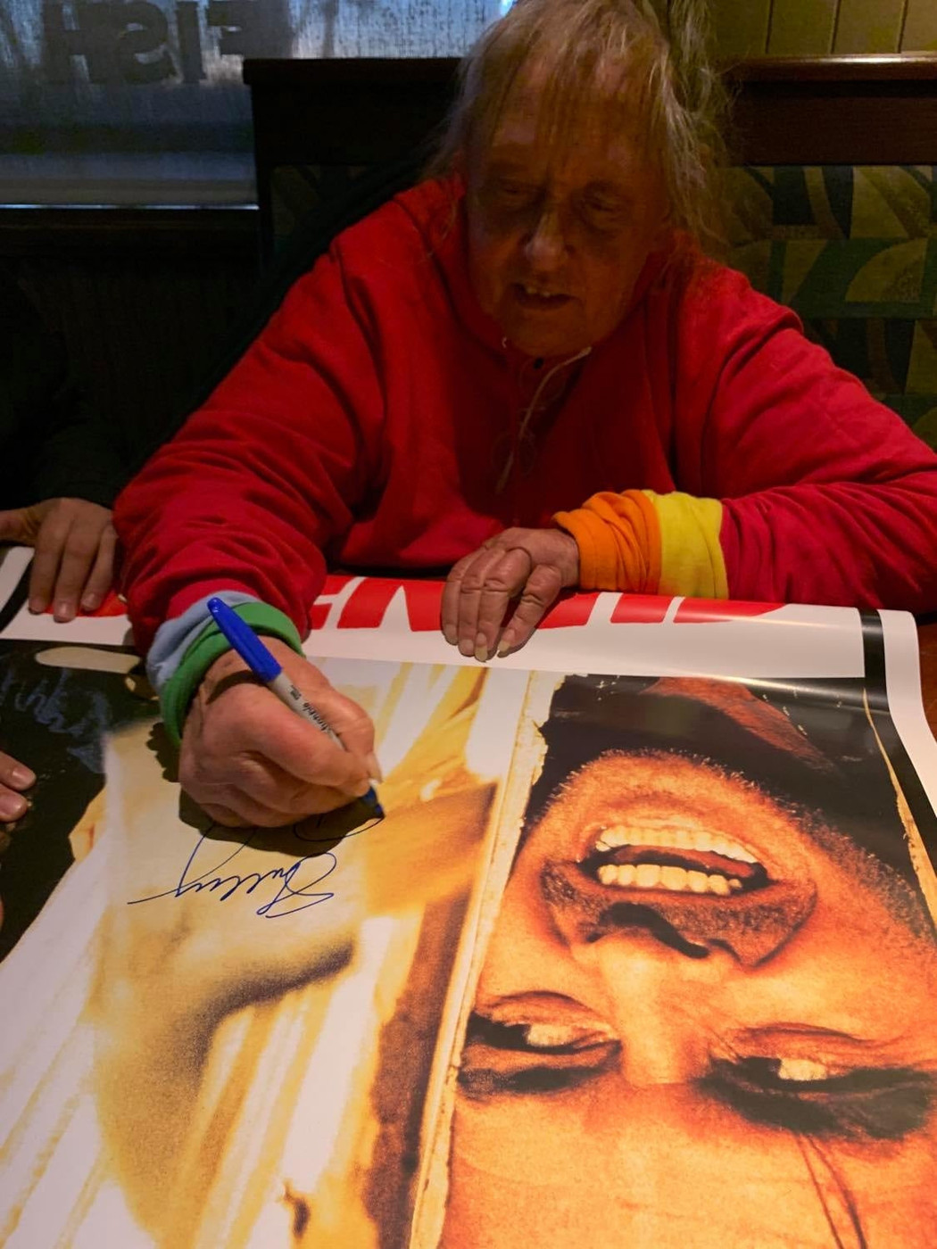 Shelley Duvall Joe Turkel Danny Lloyd Autographed The Shining Cast Signed 24x36 Poster ACOA