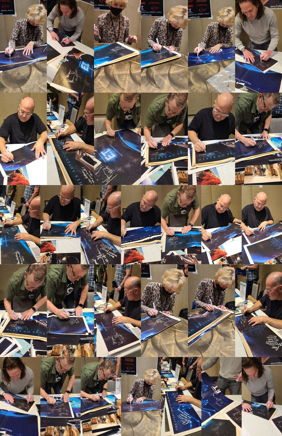 E.T. The Extra Terrestrial Cast Autographed Original Poster w Quotes Exact Proof Version 3